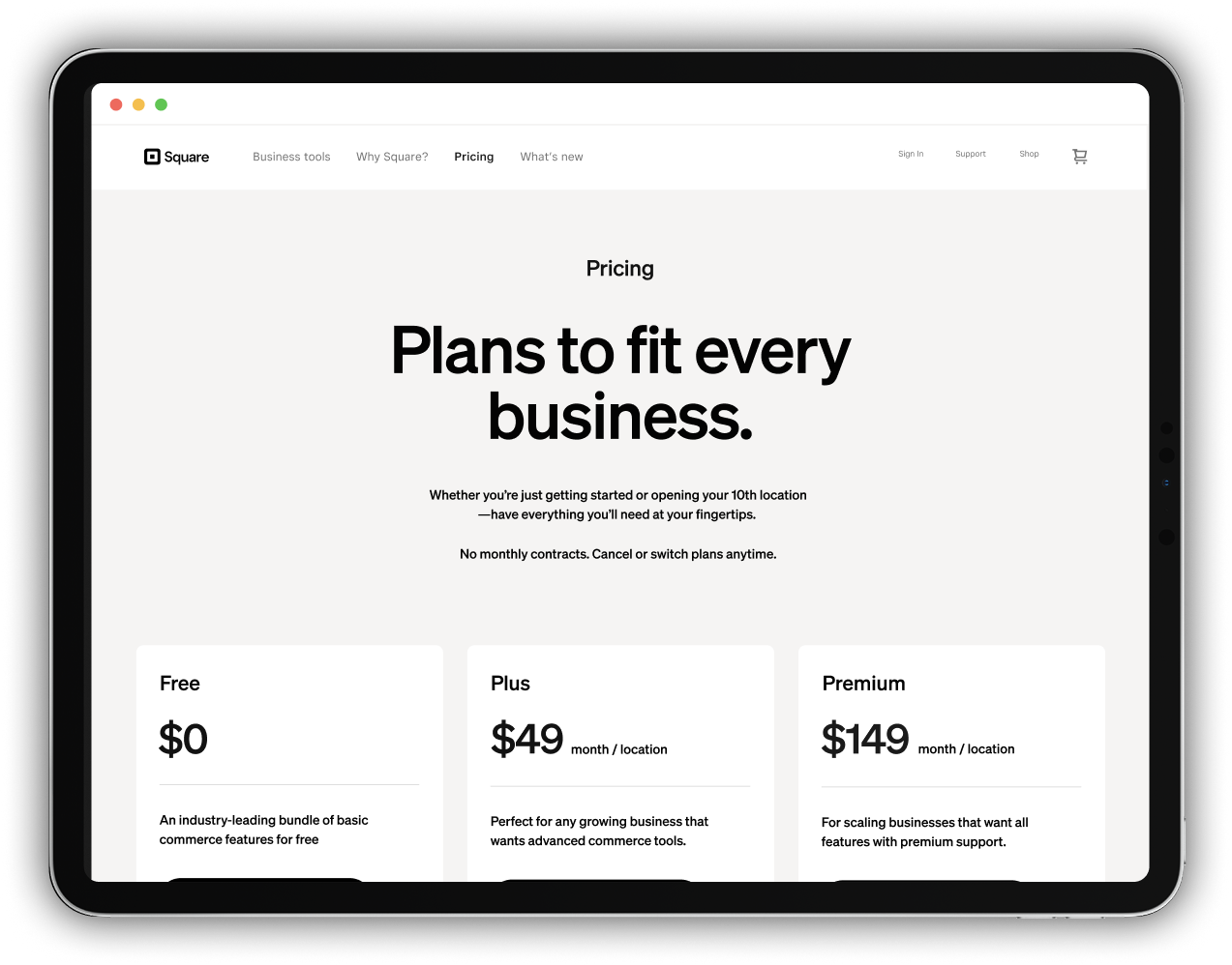 We reimagined Square's online store experiences to help merchants sell better and faster. Hero