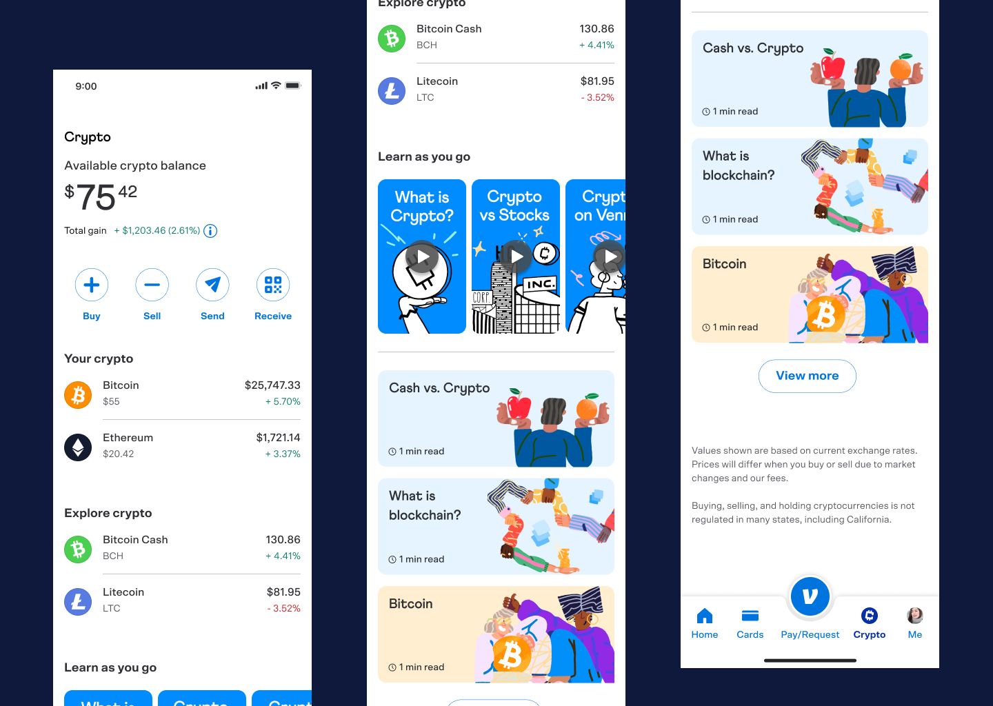 Venmo Crypto Features