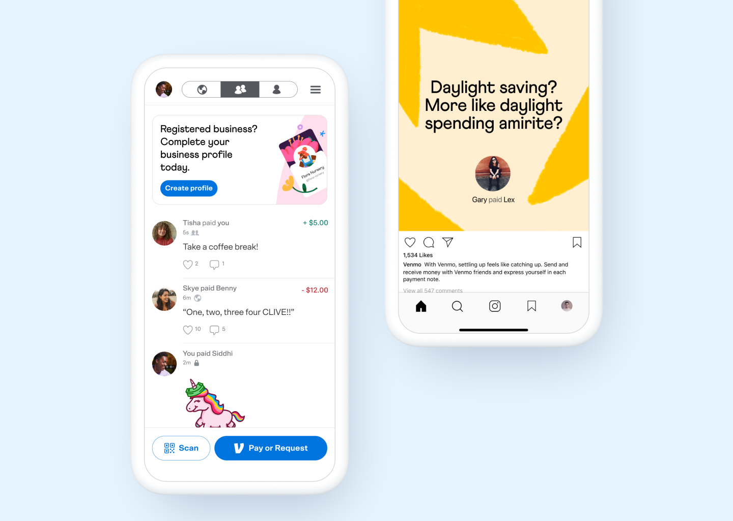 Venmo Social Sharing